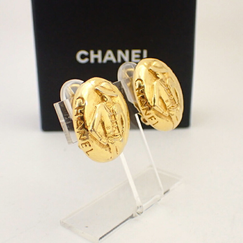 CHANEL Authentic Gold Earrings - Picture 4 of 11